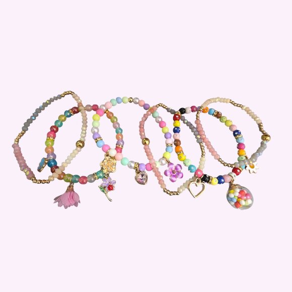 Girls Stretch Bracelets - 6 - Picture 2 of 6